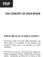 Efd 203 Lsn3 The Concept of Education Power Point