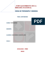 Año Del Fortalecimiento de La Soberanía Nacional: Carrera Técnica de Topografía Y Geodesia