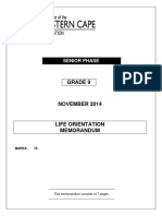 2014 Nov Life Orientation Memo