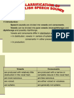 Chapter III The Classification of The English Speech Sounds