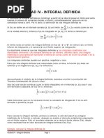 Unidad IV. - Integral Definida