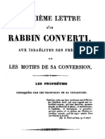 Hebreos Católicos - Paul Drach - 2da Carta de Un Rabino Convertido A Los Hijos de Israel, Sus Hermanos, Sobre Los Motivos de Su Conversión