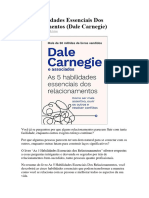 As 5 Habilidades Essenciais Dos Relacionamentos (Dale Carnegie)