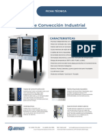 Ficha Técnica Hornos de Convección - Maquinarias y Soluciones Industriales