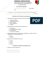 Evaluación Quimestral 3ro BDG EF