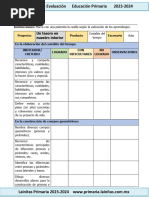 5to Grado Septiembre - Instrumentos de Evaluación (2023-2024)