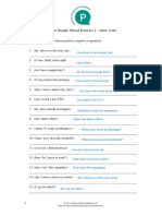 Present Simple Form Mixed Exercise 1 Other Verbs