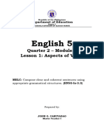 English-5-Q2-Module-1-Lesson-1-ASPECTS of VERBS