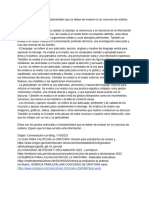 Los Puntos Esenciales y Fundamentales Que Se Deben de Evaluar en Un Concurso de Oratoria Son Los Siguientes