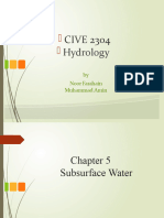 CIVE2304 C5 Subsurface Water