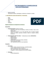 Tema 2. Plan de Tratamiento y Confeccion de Lista de Problemas