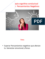 Taller - Terapia Cognitiva Conductual para Superar Pensamientos