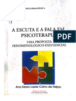 A Escuta e A Fala em Psicoterapia - Ana Maria Feijoo