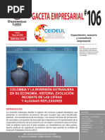 GE 106 - Colombia y La Inversión Extranjera en Su Economía, Historia, Evolución Reciente de Las Cifras y Algunas Reflexiones