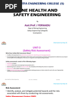 Mine Health and Safety Engineering: Aditya Engineering College (A)