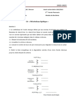 2 - TD Métabolisme Lipidique