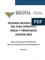 Segunda Modificación Del Poa-Presupuesto 2023 (2023!08!11)