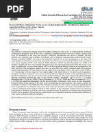 Perceived Effects of Domestic Water Access On Rural Households' Livelihood in Ogbomoso Agricultural Zone of Oyo State, Nigeria