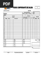 ADM ALMACEN UA2 Formato Pedido Comprobante de Salida