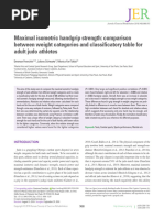 Franchini, 2018 - Maximal Isometric Handgrip Strength Comparasion Between Weight