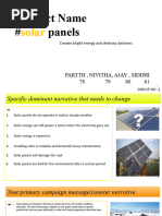 Product Name # Panels: Solar