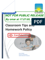 Gasha International School Homework Policy