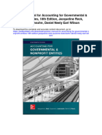 Solution Manual For Accounting For Governmental Nonprofit Entities 18th Edition Jacqueline Reck Suzanne Lowensohn Daniel Neely Earl Wilson