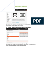 Passo A Passo para Instalação Do Ubuntu