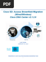 Cisco SRE - SDA - BrownfieldMigration - LAB GUIDE - 6.0.