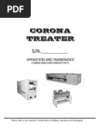 Corona Treater: Operation and Mainenance