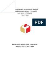 Laporan Akhir Tahun Divisi Hukum, Humas Dan Datin Bawaslu Batang Hari
