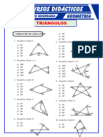 Ejercicios de Triangulos para Primero de Secundaria