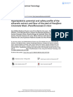 Hypolipidemic Potential and Safety Profile of The Ethanolic Extract and Flour of The Peel of Passiflora Cincinnata Mast. (Passifloraceae) in Mice