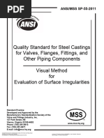 MSS SP-55 (Quality Standard For Steel Casting Valve, Flange, Fitting, Etc.