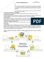 Ficha de Aprendizaje N 4 El Metodo Cientifico