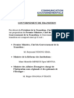 Gouvernement de Transition