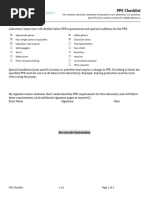 Ppe Checklist Template