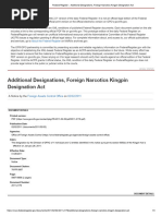 Federal Register - Additional Designations, Foreign Narcotics Kingpin Designation Act