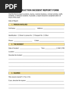 Accident Incident Reporting Form