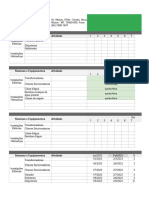 (Modelo) Calendário de Plano de Manutenção