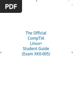 Official CompTIA Linux+ Student Guide