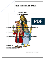 Historia de Las Matemáticas. Trabajar Práctico