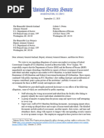 Letter From U.S. Senators Calling For An Investigation Into Alleged Serious Misconduct at FCC Hazelton