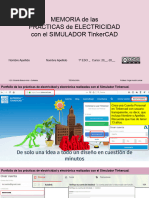 Memoria de Las Prácticas de Electricidad Con El Simulador Tinkercad