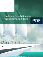 Building Capabilities For Transformation That Lasts