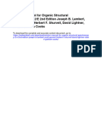 Solution Manual For Organic Structural Spectroscopy 2 e 2nd Edition Joseph B Lambert Scott Gronert Herbert F Shurvell David Lightner Robert Graham Cooks