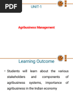 UNIT-1 (Introduction To Agribusiness Management)