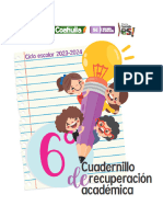 6 To. GRADO CUADERNILLO DE RECUPERACIÓN