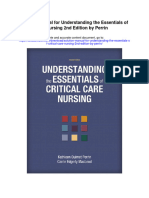 Solution Manual For Understanding The Essentials of Critical Care Nursing 2nd Edition by Perrin