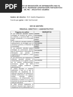 Instrumento de Recolección de Información para El Diagnóstico Colmena